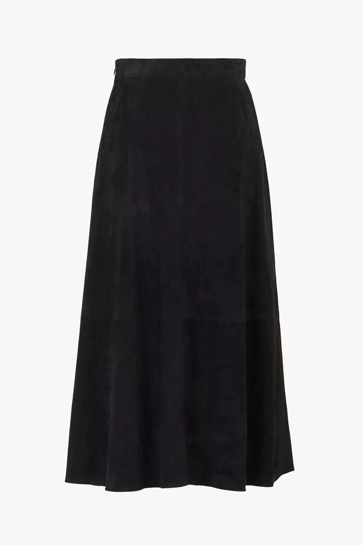 Black a discount line suede skirt