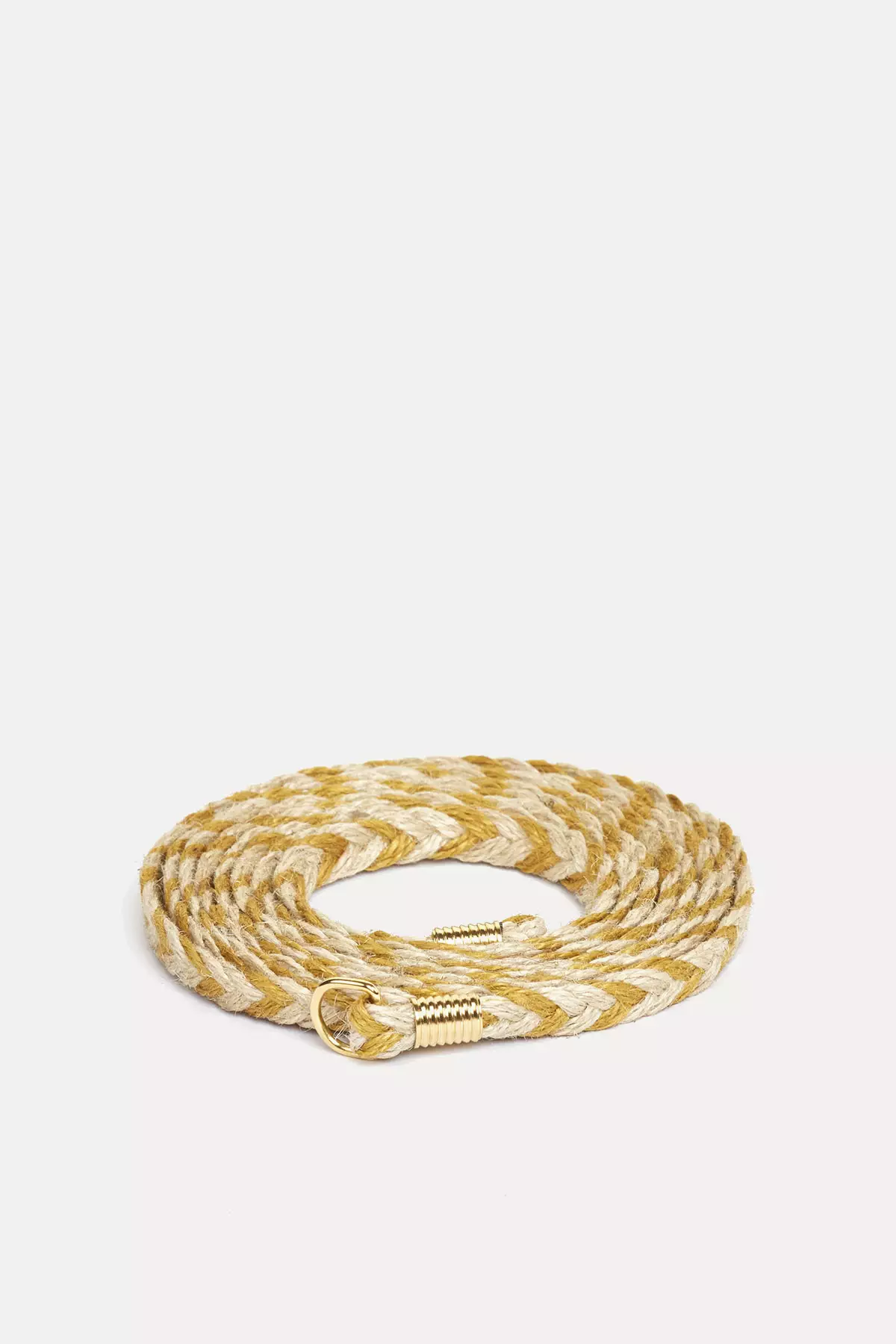 Chain Rope Belt in Jute and Leather - Giuliva Heritage