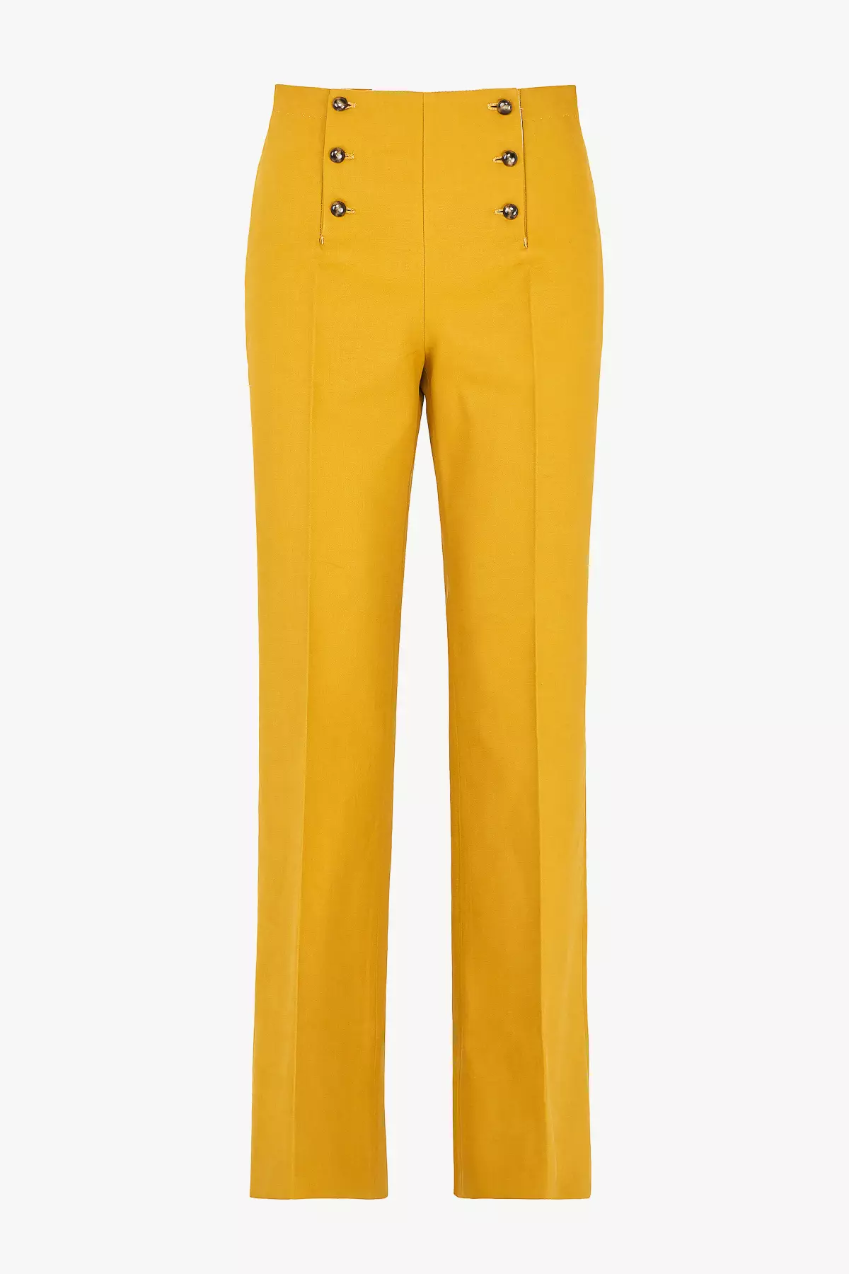 Alessio de Sole 100% Cotton Yellow Top & Trousers Set - Women