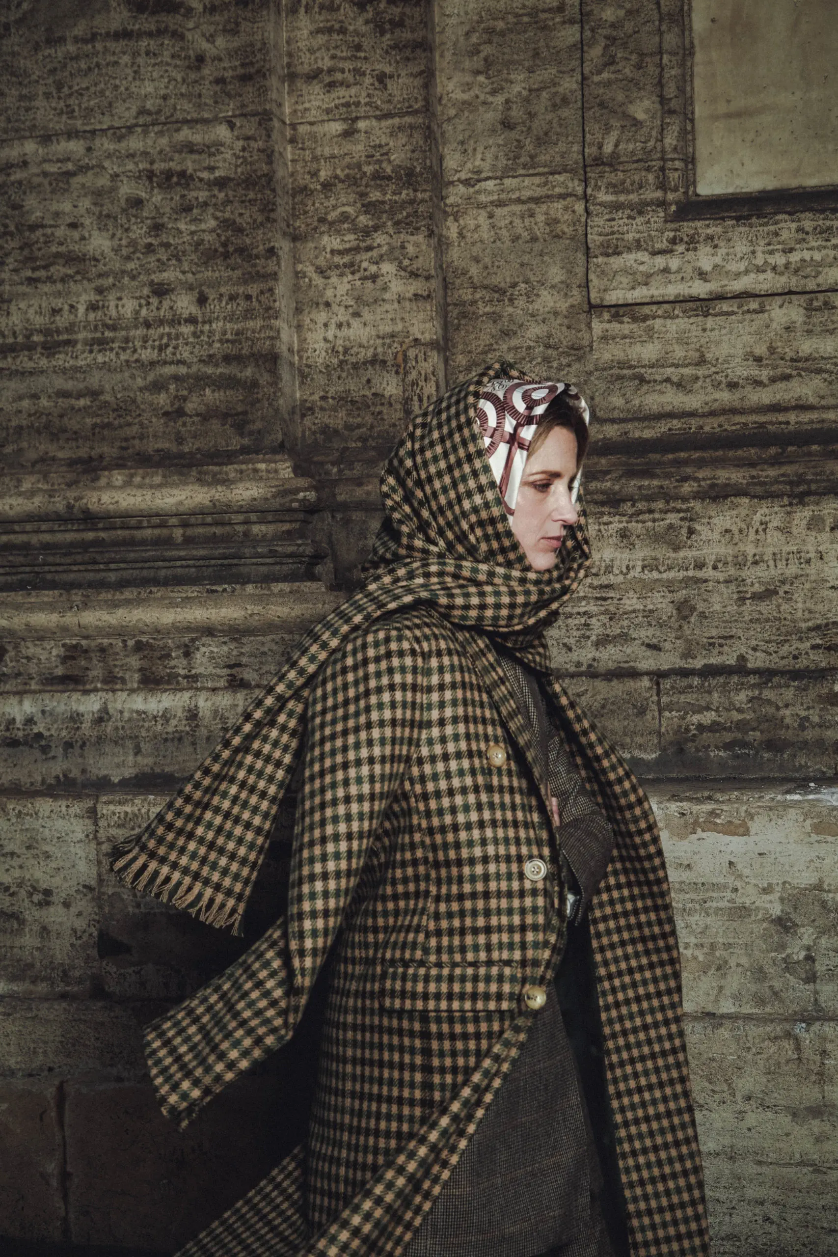 Heritage check coat store