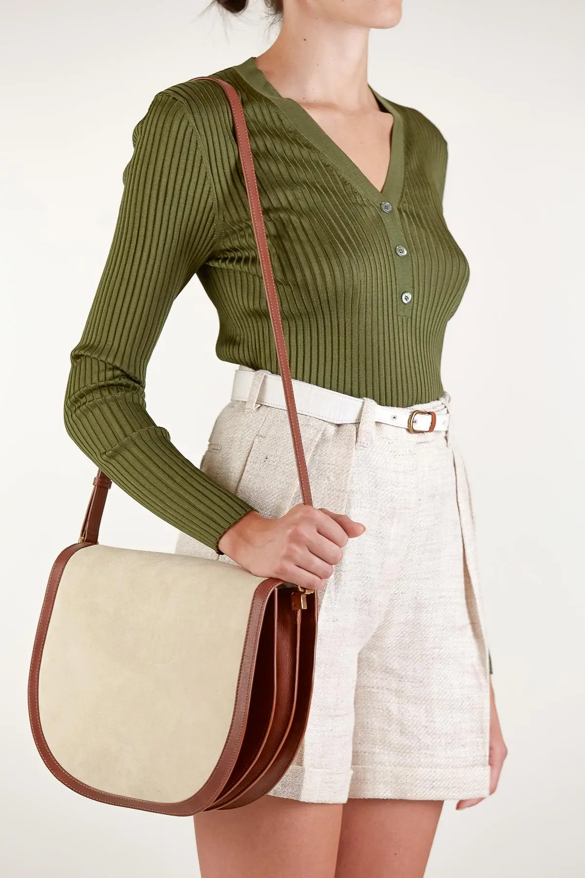 Sella Bag in Suede and Leather Giuliva Heritage
