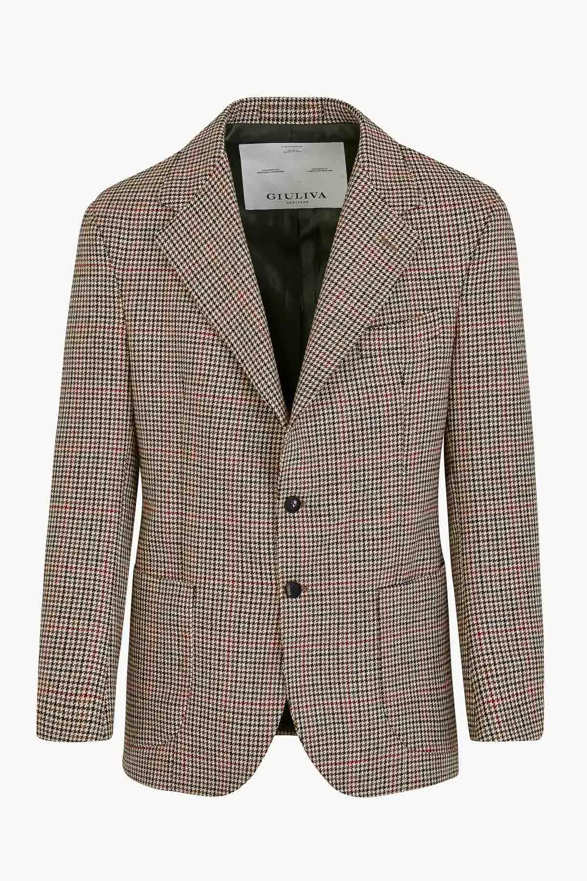 Aldo Blazer in Wool Check Giuliva Heritage