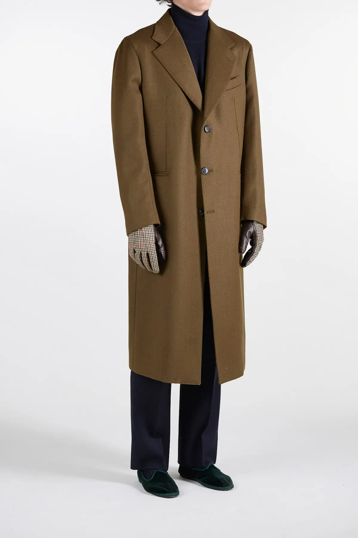 Mark Coat in Wool Whipcord Giuliva Heritage