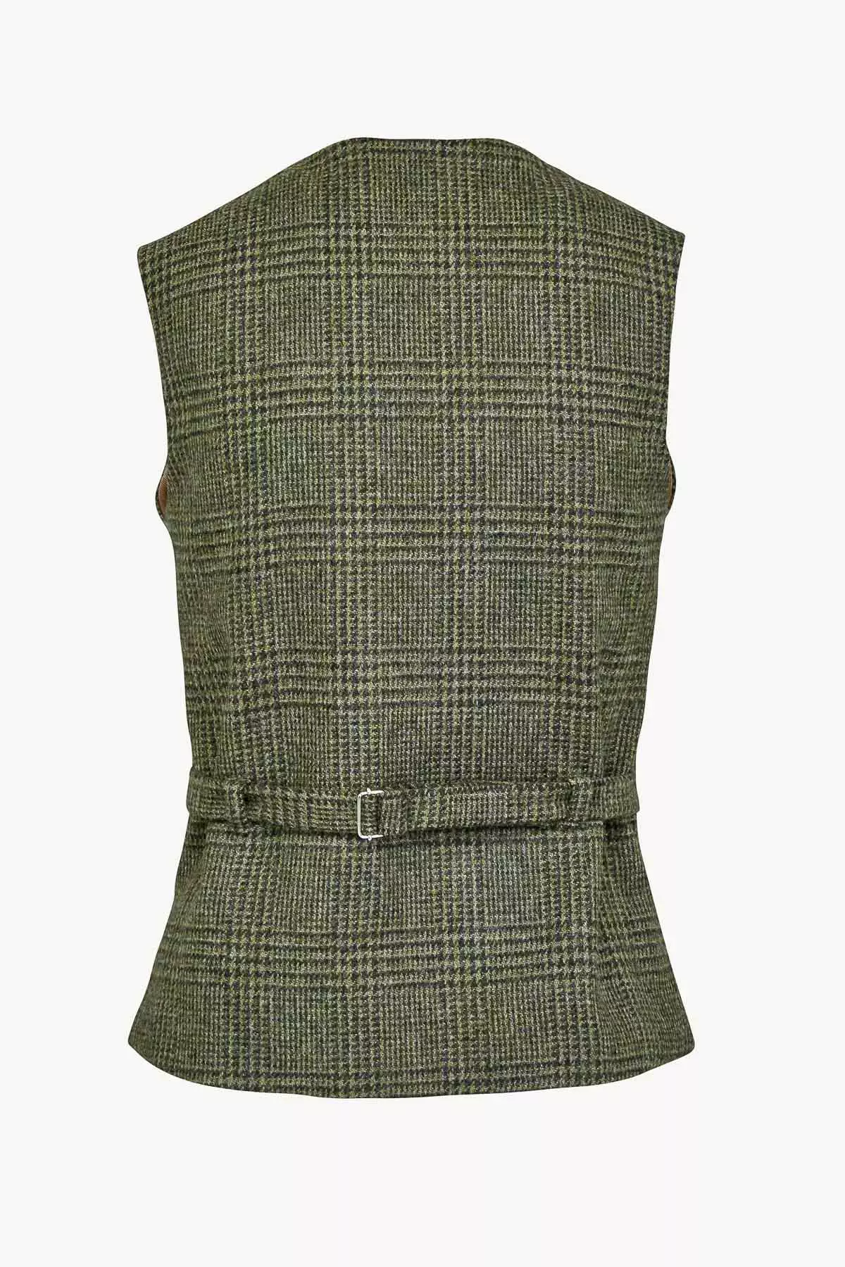 Lucia Vest in Wool Check - Giuliva Heritage