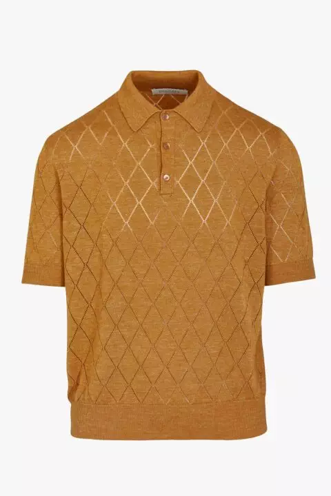 Louis Vuitton Blue Wool & Silk Striped Knit T-shirt Shirt M