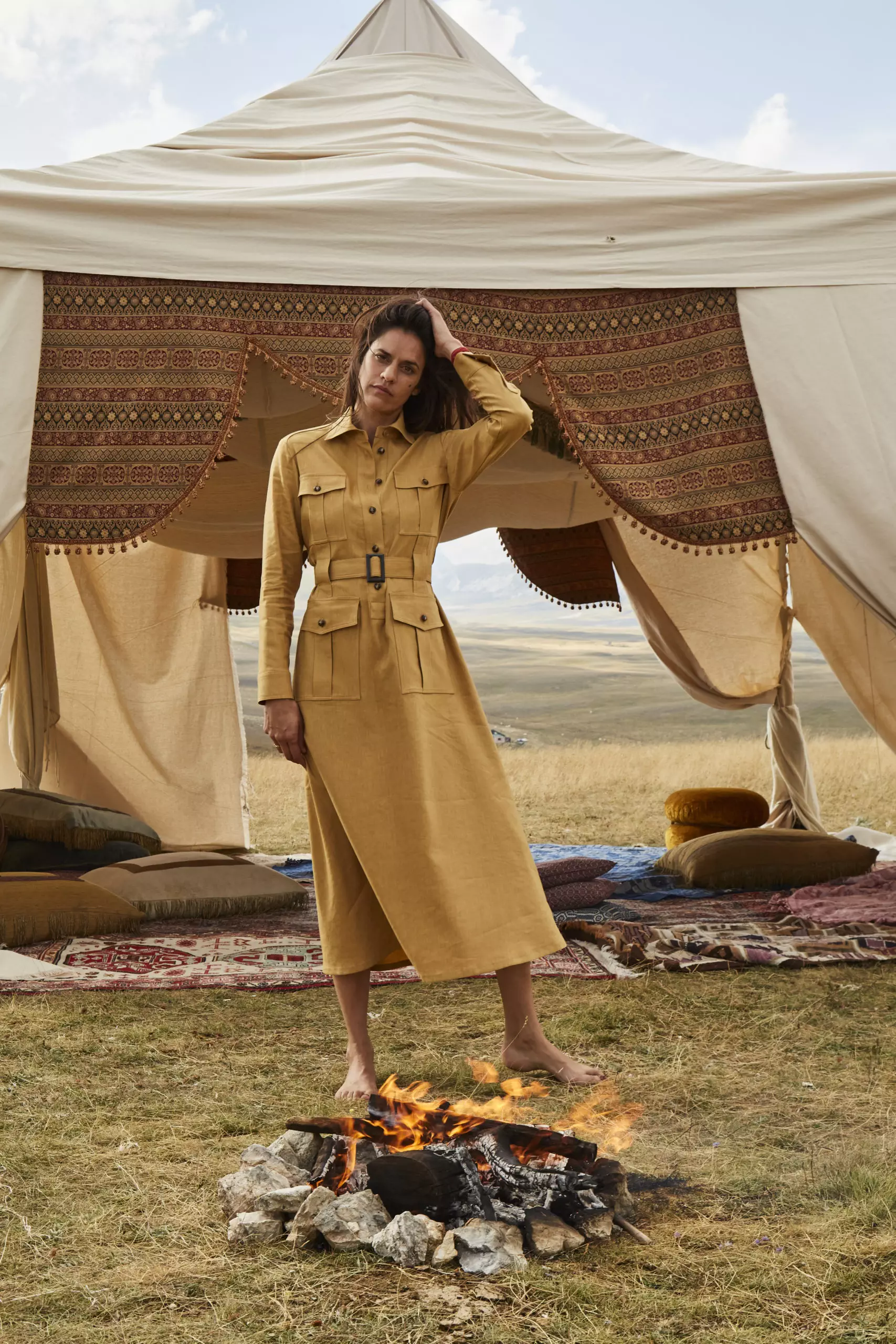 Belted Calfskin Tent Dress - Women - Ready-to-Wear