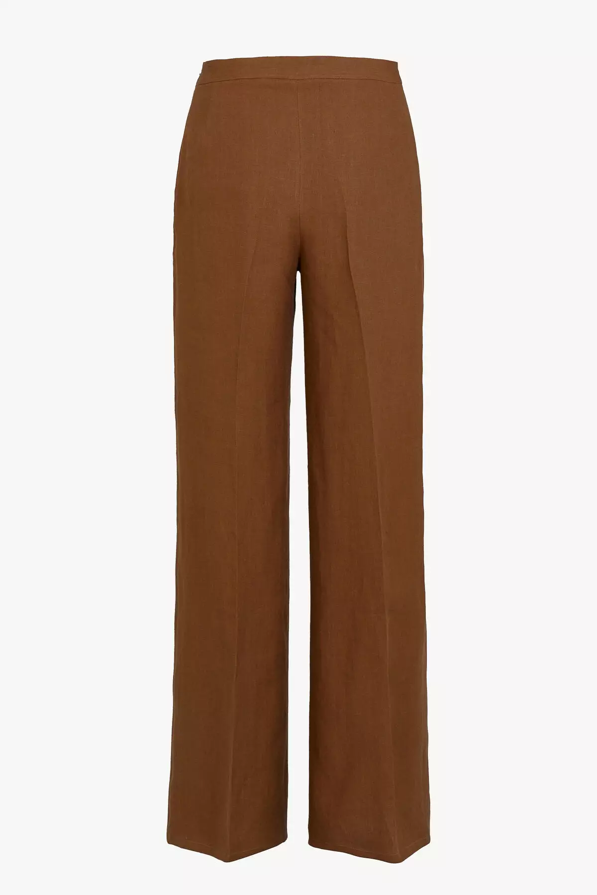 Brown The Amanda linen wide-leg trousers | Giuliva Heritage | MATCHES UK